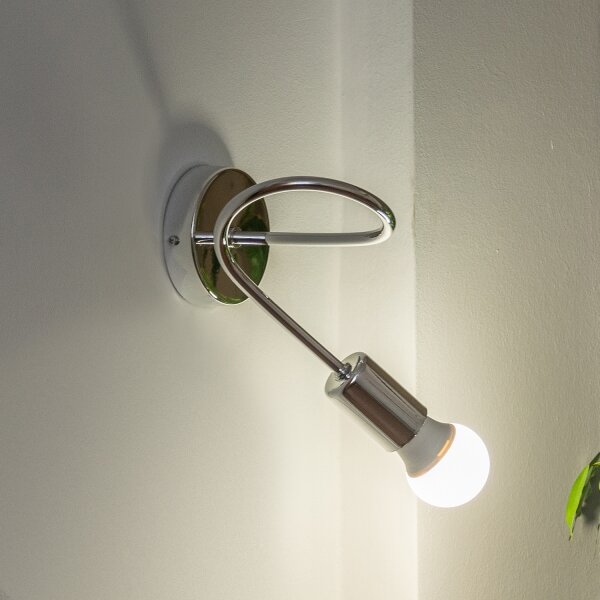 Aplică de perete OXFORD 1xE27/15W/230V crom lucios