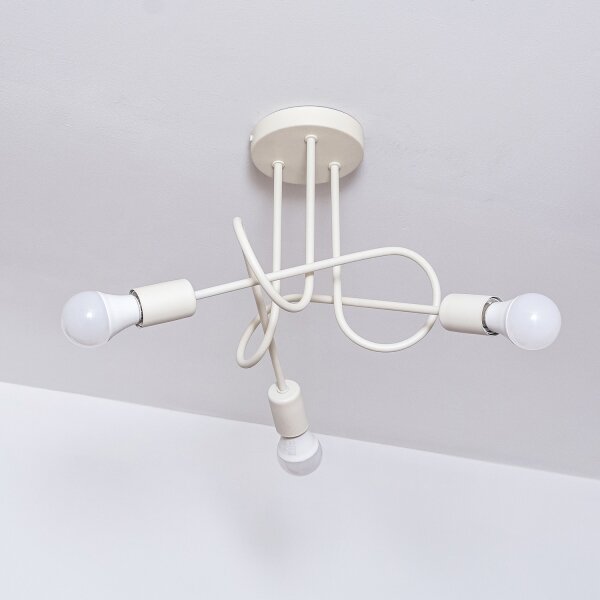 Plafonieră OXFORD 3xE27/15W/230V crem