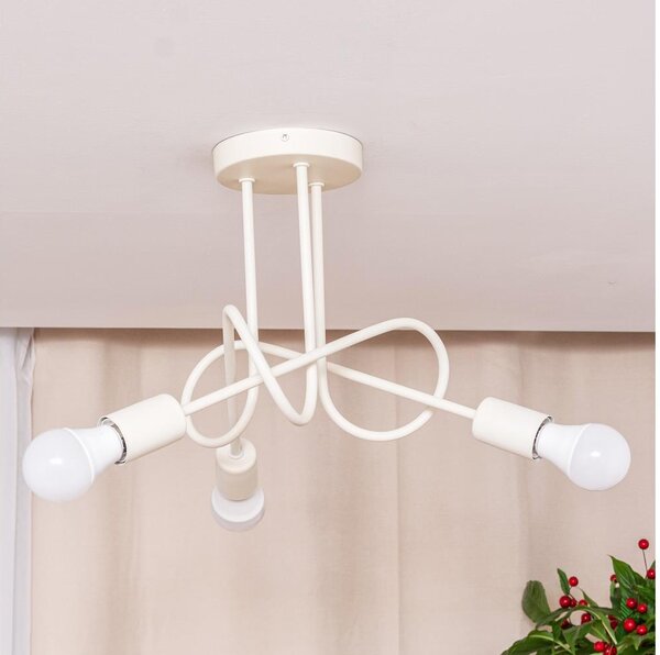 Plafonieră OXFORD 3xE27/15W/230V crem