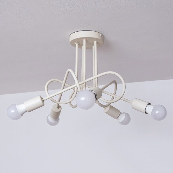 Lustră aplicată OXFORD 5xE27/15W/230V crem