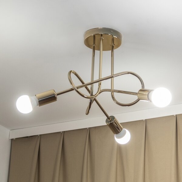 Lustră aplicată OXFORD 3xE27/15W/230V aurie