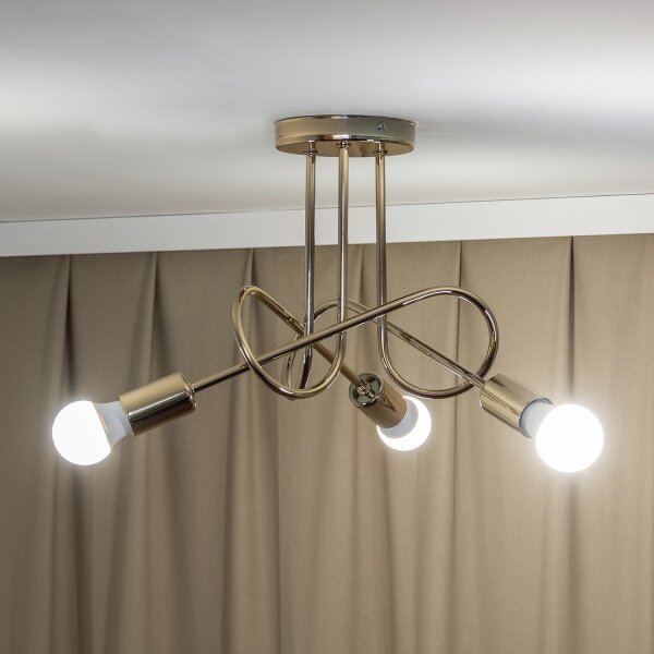 Lustră aplicată OXFORD 3xE27/15W/230V aurie
