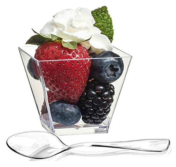 Set cupa inghetata, 30buc, 60ml, 4,8 m x 4,8 x 4,6 cm, transparent