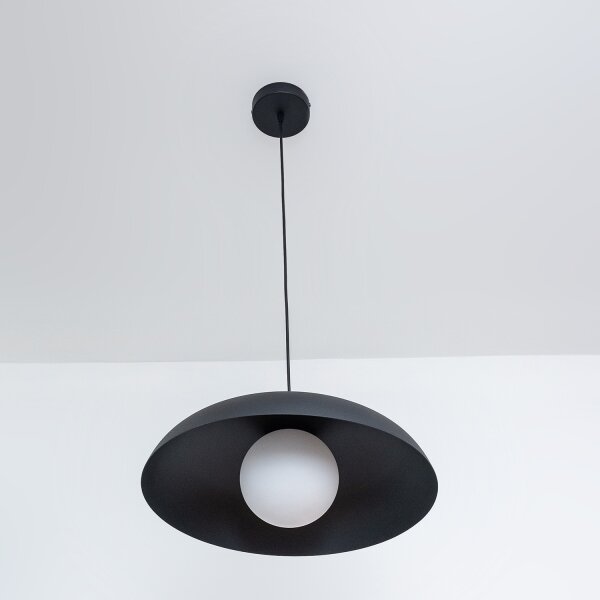 Pendul pe cablu ECLIPSE, 1xE27/15W/230V, negru