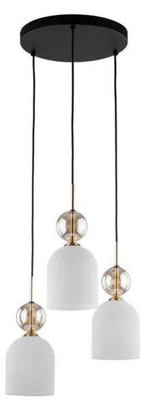 Lustră pe cablu SOPHIA 3xE14/10W/230V negru/fumuriu/bej/alb