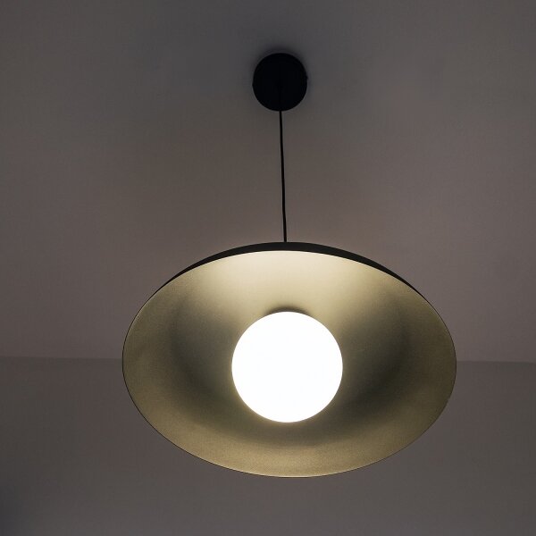 Pendul pe cablu ECLIPSE, 1xE27/15W/230V, negru