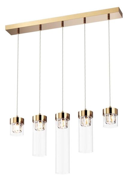 Lustră de cristal pe cablu GEM 5xG9/28W/230V Zuma Line P0389-05E-F7AC