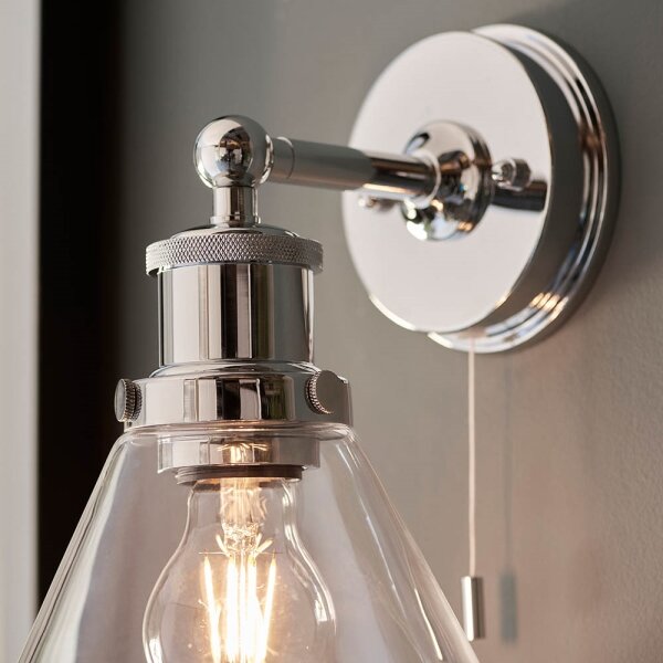 Endon 95513 - Aplica de perete pentru baie TOULON 1xE27/10W/230V IP44 crom lucios