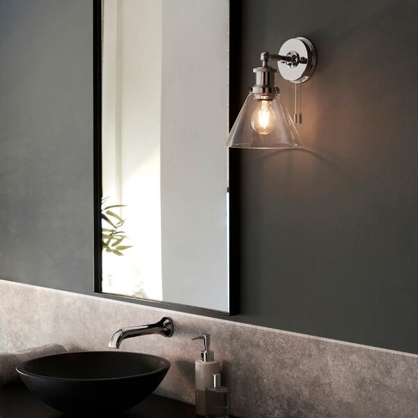Endon 95513 - Aplica de perete pentru baie TOULON 1xE27/10W/230V IP44 crom lucios