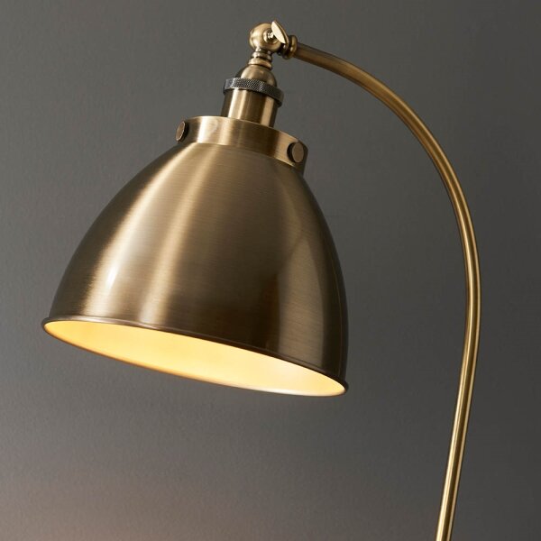 Endon 98748 - Lampadar FRANKLIN 1xE27/10W/230V alamă/negru
