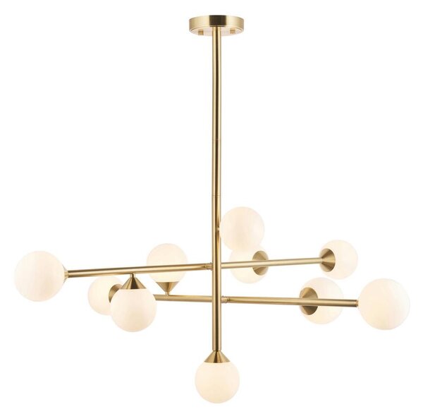 Endon 106754 - Candelabru cu tijă OTIS 10xG9/5W/230V, auriu