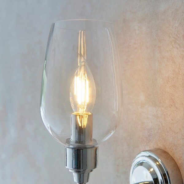 Endon 103316 - Aplică de perete STOURTON 1xE14/6W/230V crom lucios