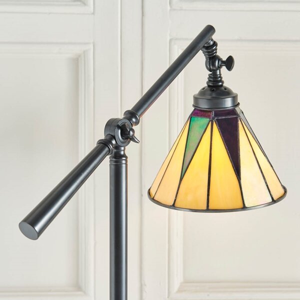 Lampă de podea Tiffany DARK STAR Endon 74355, 1xE14/40W/230V