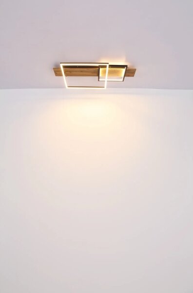 Globo VANNI 67289D1 - plafonieră LED, 24W/230V, maro/negru