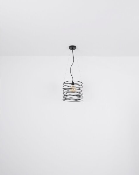 Globo 15640H - Pendul pe cablu TILLY 1xE27/60W/230V negru
