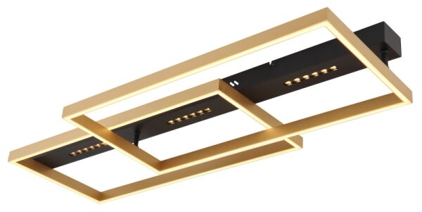 Globo 48461-54 - Plafonieră LED LUFFY LED/54W/230V negru/auriu