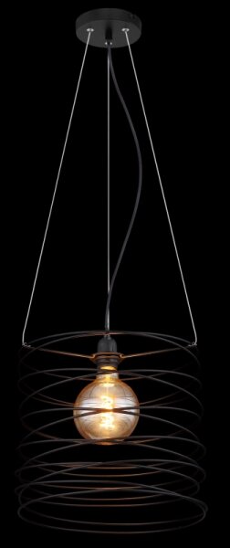 Globo 15640H - Pendul pe cablu TILLY 1xE27/60W/230V negru
