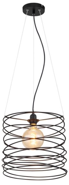 Globo 15640H - Pendul pe cablu TILLY 1xE27/60W/230V negru