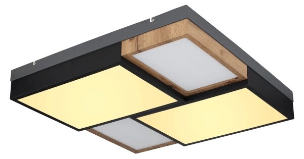 Globo 67286-50 - Plafonieră LED GUNDI LED/50W/230V maro/negru