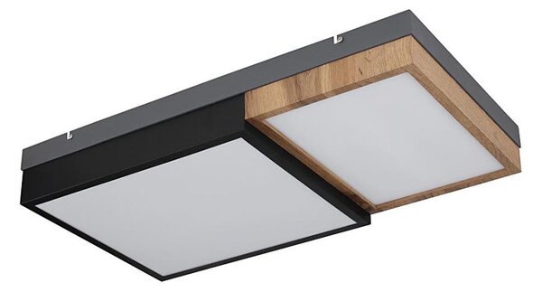 Globo 67286-30 - Plafonieră LED GUNDI 30W/230V, maro/negru
