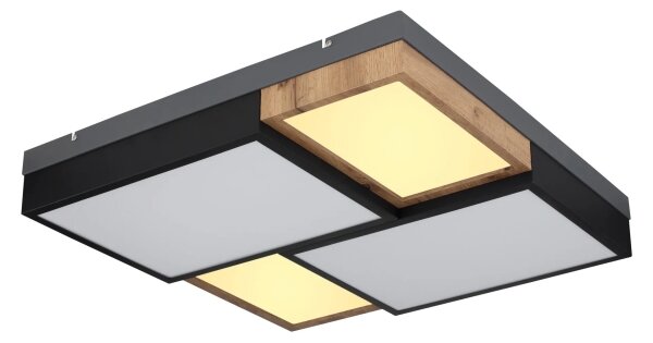 Globo 67286-50 - Plafonieră LED GUNDI LED/50W/230V maro/negru