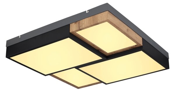 Globo 67286-50 - Plafonieră LED GUNDI LED/50W/230V maro/negru