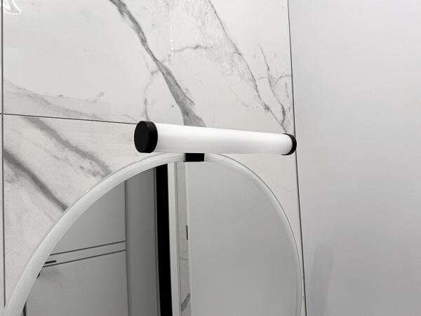 Aplica LED pentru oglindă de baie, 8W, 230V, 30 cm, IP44, neagră