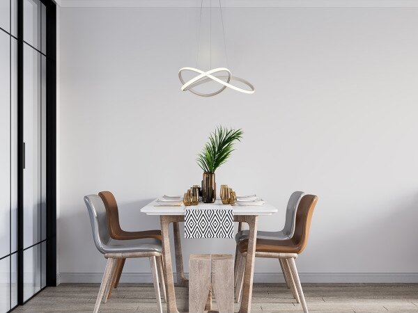 Lustru LED dimerizabil pe cablu LED/85W/230V 3000-6500K + telecomandă