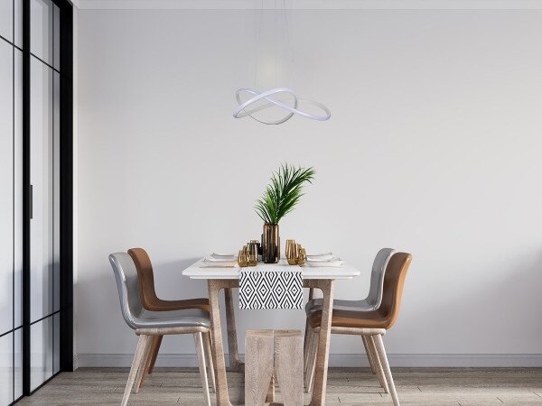 Lustru LED dimerizabil pe cablu LED/85W/230V 3000-6500K + telecomandă