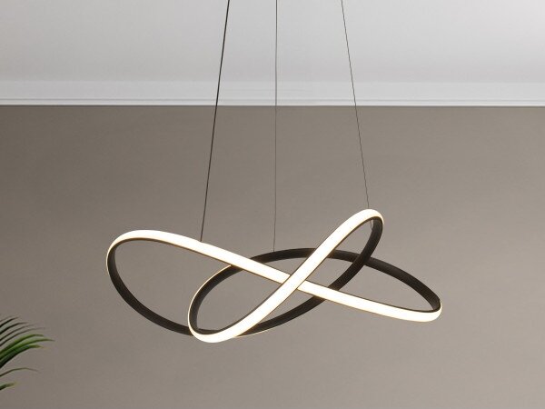 Lustră LED reglabilă suspendată pe cablu LED/85W/230V 3000-6500K + telecomandă