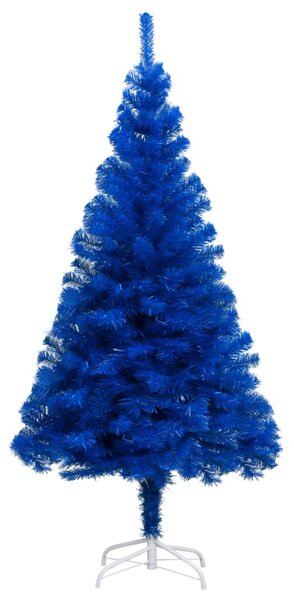 Pom de Crăciun artificial cu suport, albastru, 150 cm, PVC