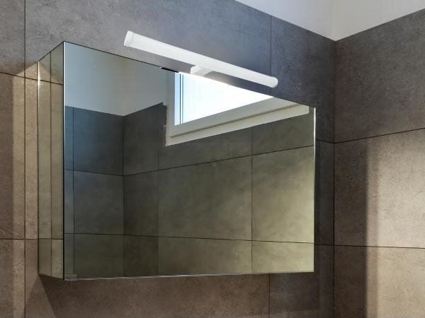 Aplica LED pentru oglindă de baie, 8 W, 230 V, 30 cm, IP44, alb
