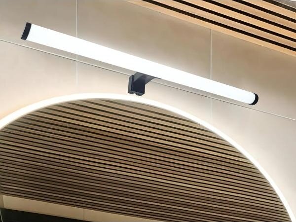 Aplica LED pentru oglindă de baie LED/12W/230V 59,5 cm IP44 neagră