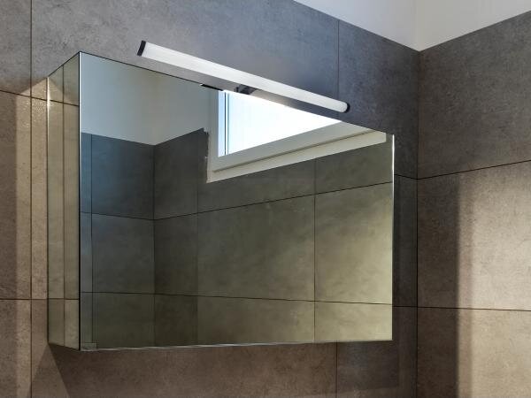 Aplica LED pentru oglindă de baie LED/12W/230V 59,5 cm IP44 neagră