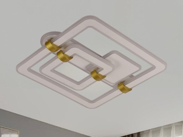 Lampă LED de tavan reglabilă, 140 W, 230 V, 3000-6500 K, cu telecomandă