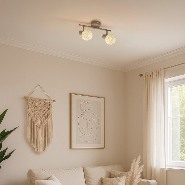 Lampă spot DEX 2xE14/10W/230V bej/crem