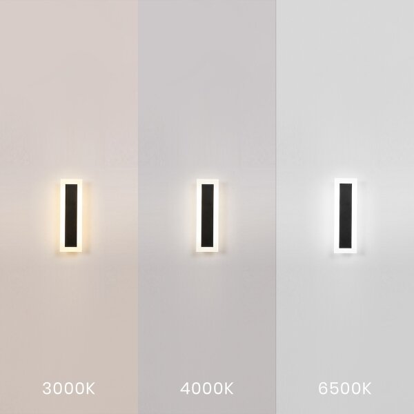 Aplica LED pentru exterior WOW LED/10W/230V 3000/4000/6500K 30 cm IP54 negru