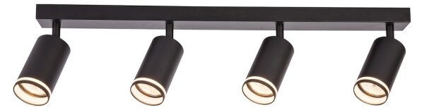 Spot PIPE 4xGU10/10W/230V negru