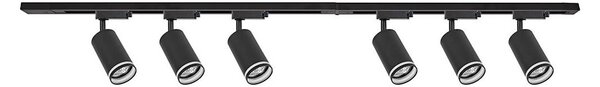 Spot pe șină PIPE 6xGU10/10W/230V, negru