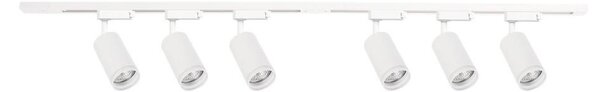 Spot pentru șină PIPE 6xGU10/10W/230V, alb
