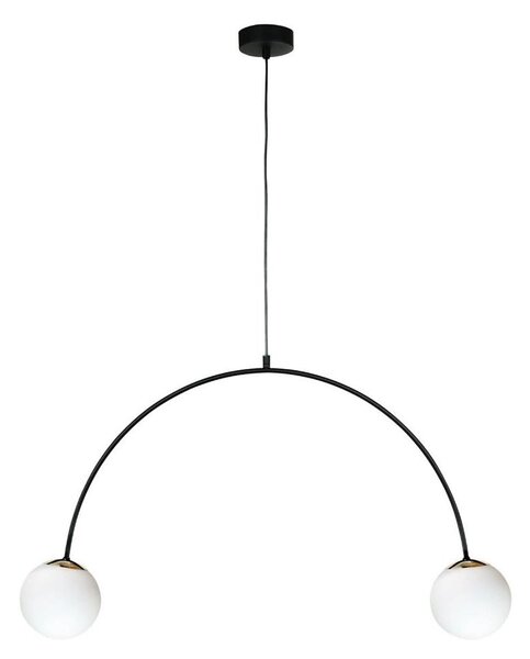 Zuma Line 1222 - Lustră suspendată pe cablu BOW 2xE14/10W/230V, negru