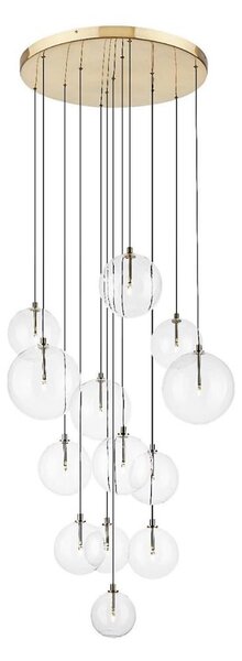 Zuma Line P0606-13B-2GAC - Lustra suspendată pe cablu MILAN 13xG9/2W/230V finisaj auriu