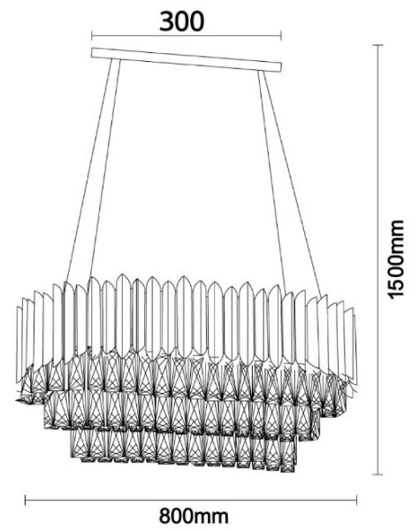 Brilagi - Lustră pe cablu CARLOS 10xE14/40W/230V