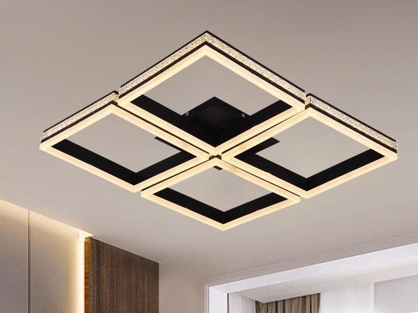 Lustră LED aplicată dimabilă, 215W, 230V, 3000-6500K + telecomandă