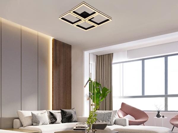 Lustră LED aplicată dimabilă, 215W, 230V, 3000-6500K + telecomandă
