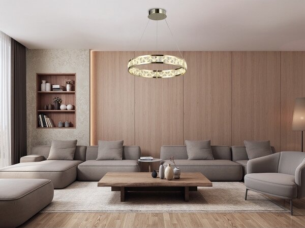 Lustră LED dimmabilă pe cablu ENRIQUE LED/55W/230V 3000-6000K + telecomandă