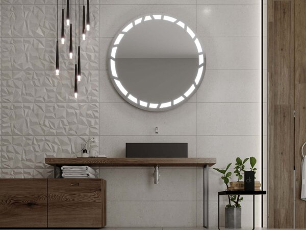 Oglindă LED rotundă C8 premium