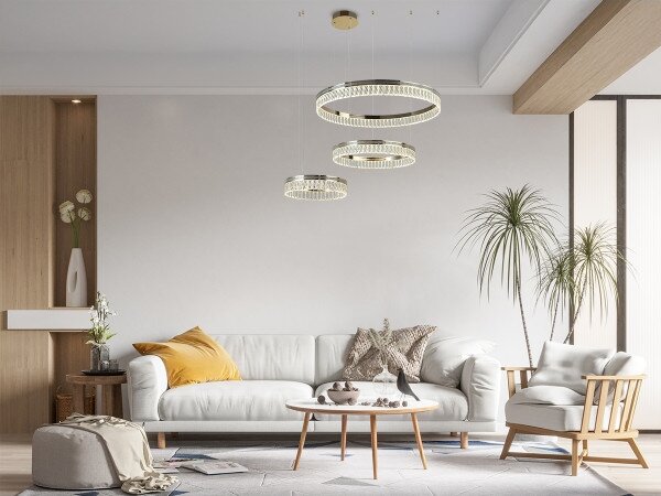 THALIA Lustră LED dimabilă cu cristale suspendată pe cablu LED/120W/230V 3000-6000K + telecomandă