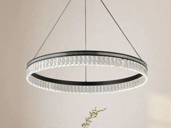 Lustră LED cu cristale, dimabilă, pe cablu THALIA LED/55W/230V 3000-6000K + telecomandă