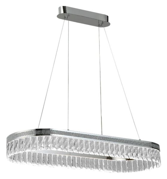Candelabru cu cristale LED reglabil, suspendat pe cablu THALIA LED/50W/230V 3000-6000K + telecomandă